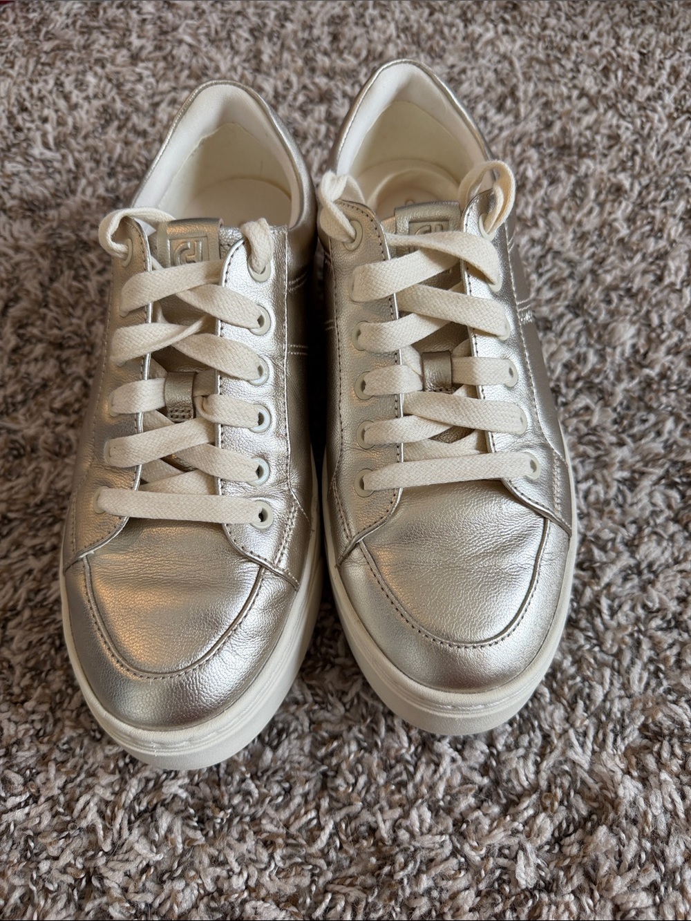 Cole Haan Metallic gold Leather Sneakers